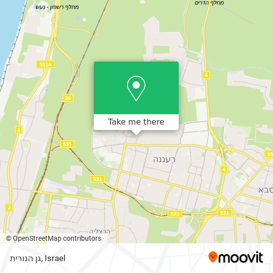 גן הנורית map