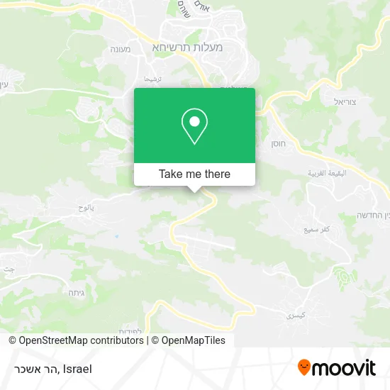 Карта הר אשכר