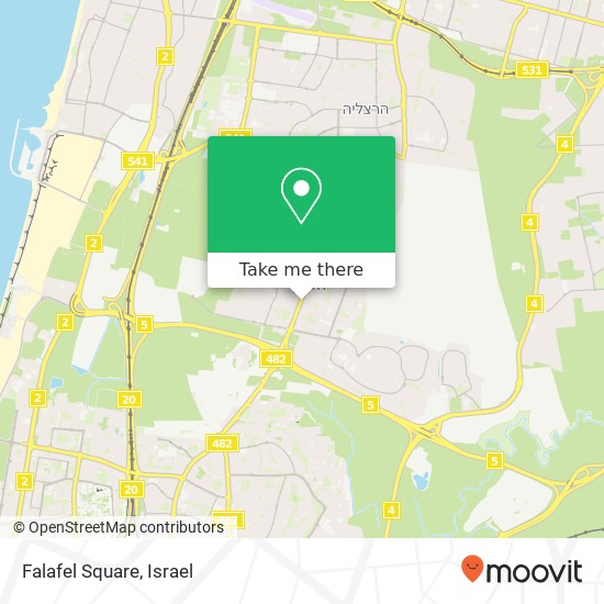 Falafel Square map
