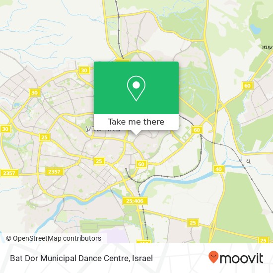 Bat Dor Municipal Dance Centre map