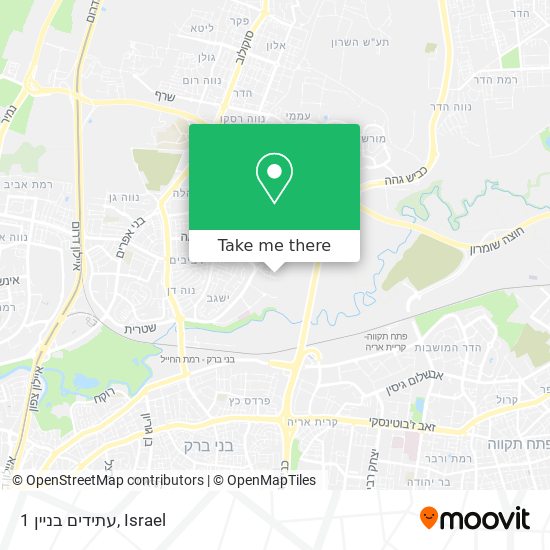 עתידים בניין 1 map