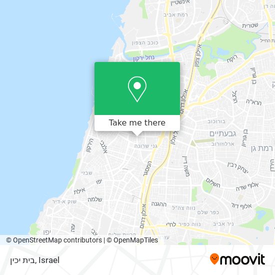 בית יכין map