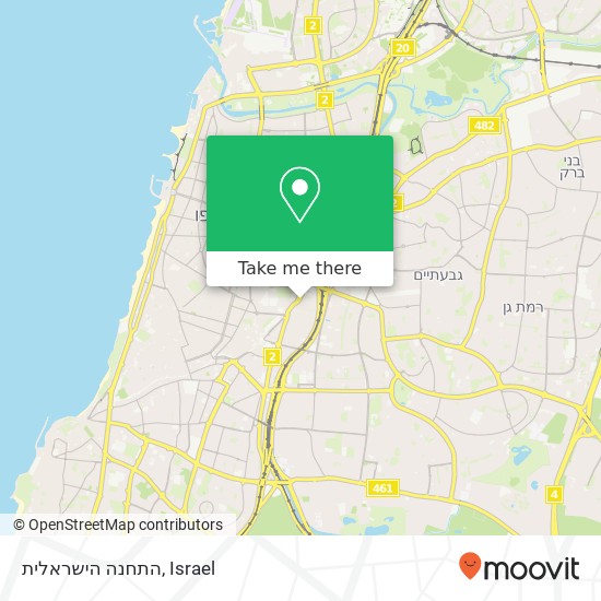 התחנה הישראלית map