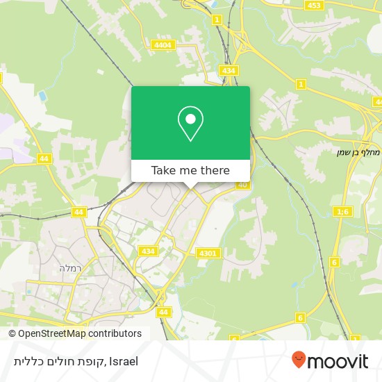 קופת חולים כללית map