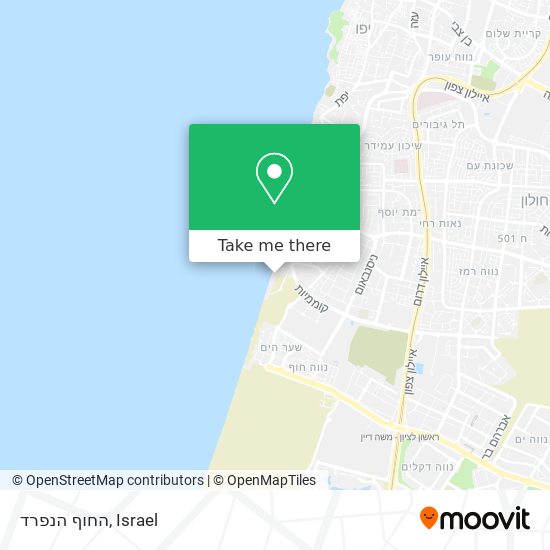 החוף הנפרד map