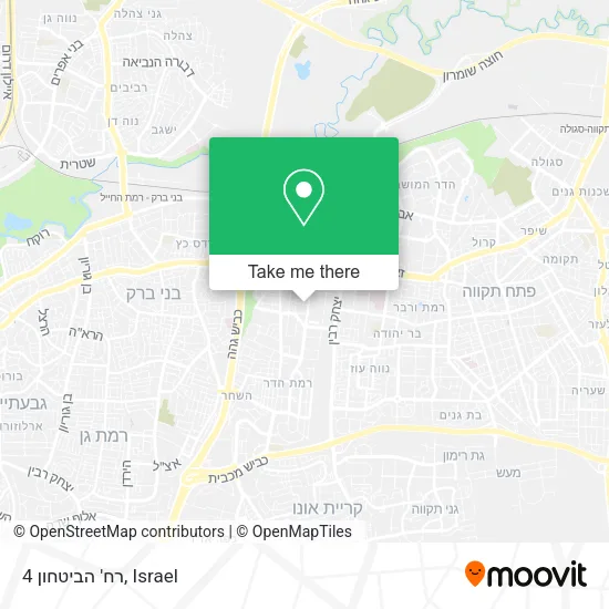 Карта רח' הביטחון 4