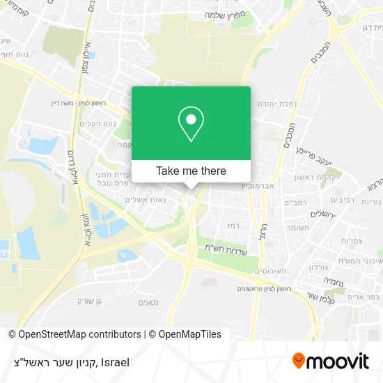 Карта קניון שער ראשל"צ