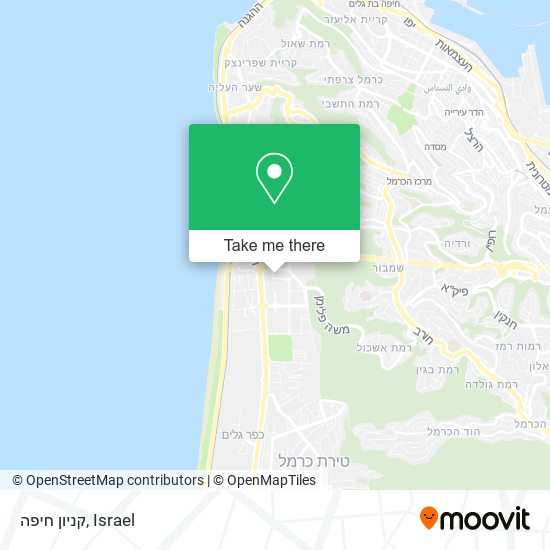 Карта קניון חיפה