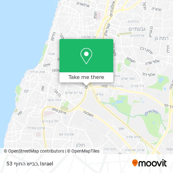 כביש החוף 53 map