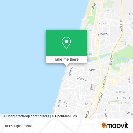 Карта חוף נורדאו