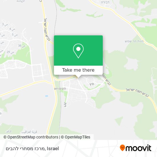 מרכז מסחרי להבים map