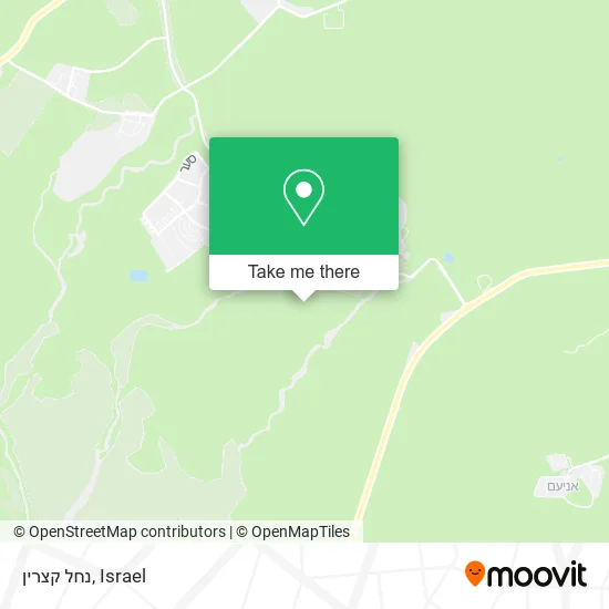 Карта נחל קצרין