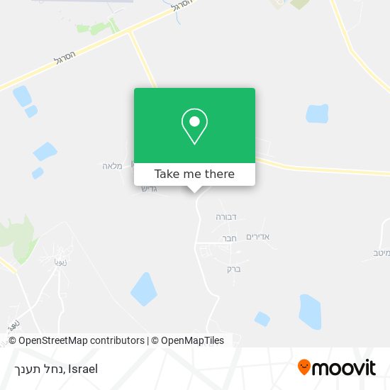 נחל תענך map