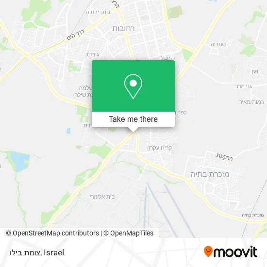 Карта צומת בילו
