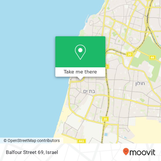 Balfour Street 69 map
