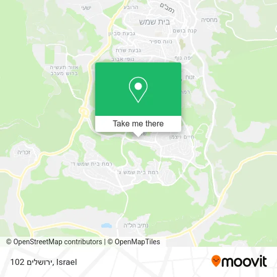 Карта ירושלים 102