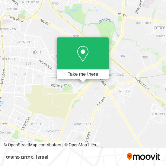 Карта מתחם פרופיט