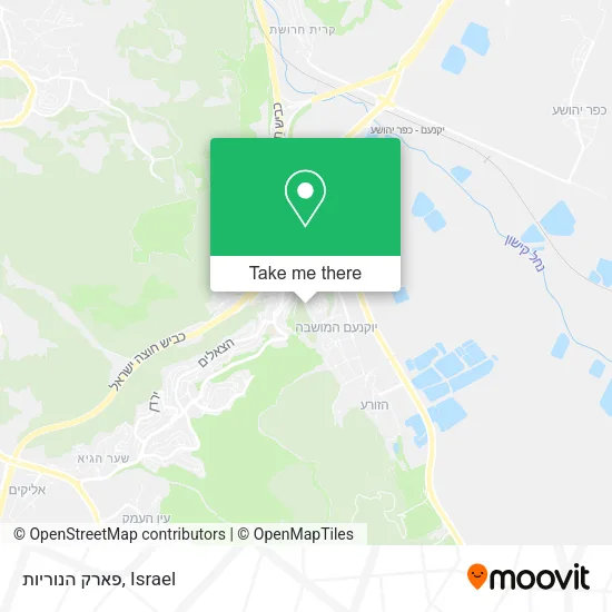 Карта פארק הנוריות
