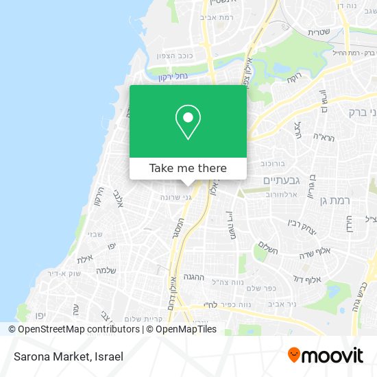 Sarona Market map