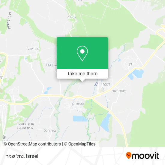 Карта נחל שניר