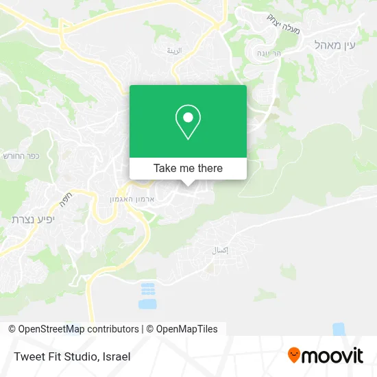 Tweet Fit Studio map