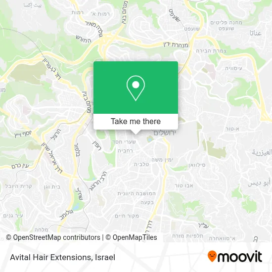 Avital Hair Extensions map