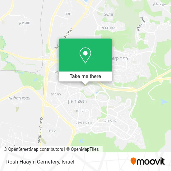 Rosh Haayin Cemetery map