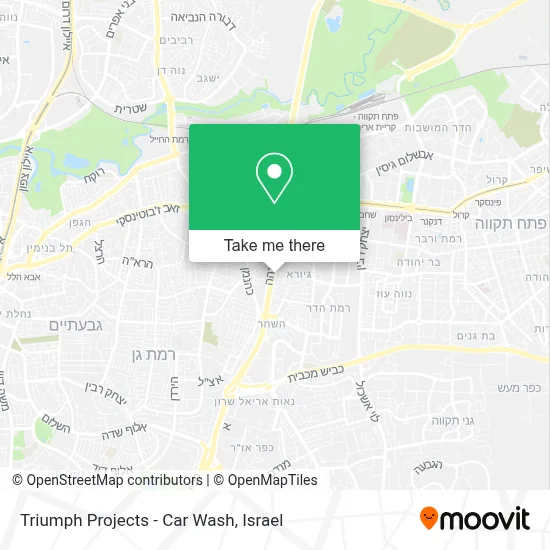 Triumph Projects - Car Wash map