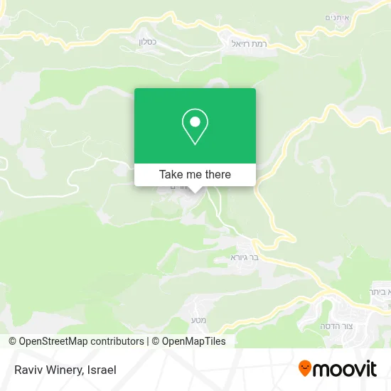 Raviv Winery map