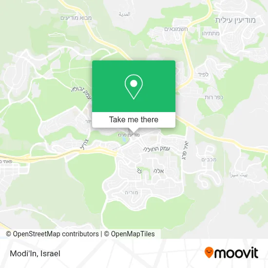 Modi'In map