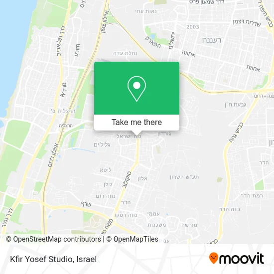 Kfir Yosef Studio map