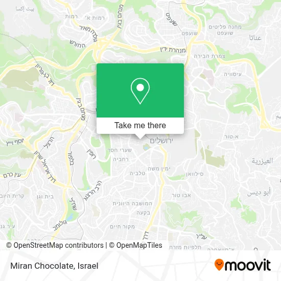 Miran Chocolate map