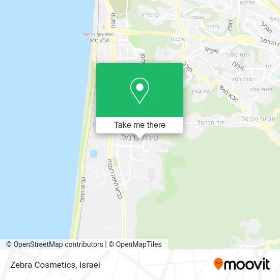 Zebra Cosmetics map