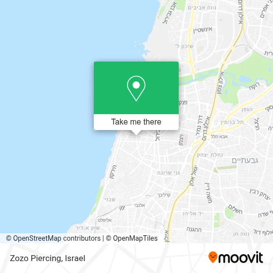 Zozo Piercing map