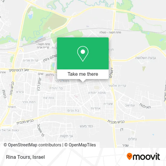 Rina Tours map