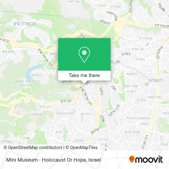 Mini Museum - Holocaust Or Hope map