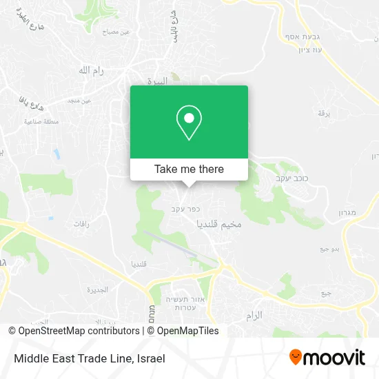 Middle East Trade Line map