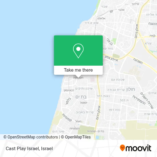 Cast Play Israel map
