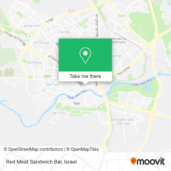 Red Meat Sandwich Bar map