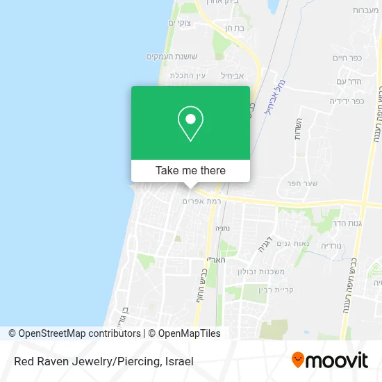 Red Raven Jewelry/Piercing map