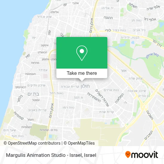 Margulis Animation Studio - Israel map
