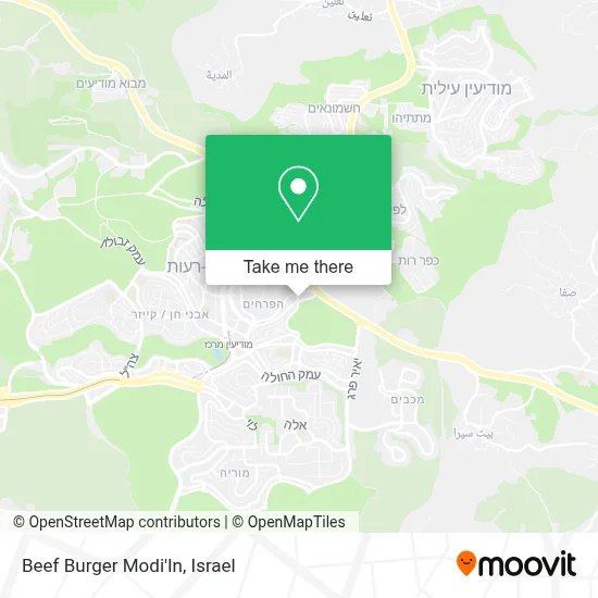 Beef Burger Modi'In map