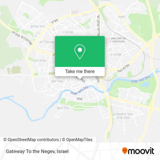 Gateway To the Negev map