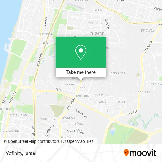 Yofinity map