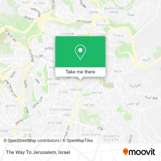 The Way To Jerusalem map
