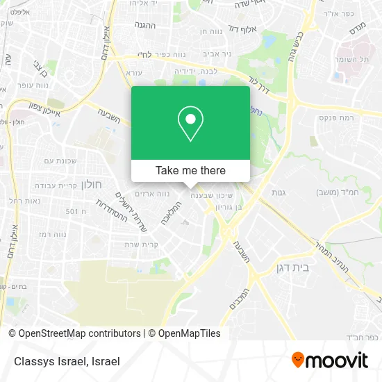 Classys Israel map