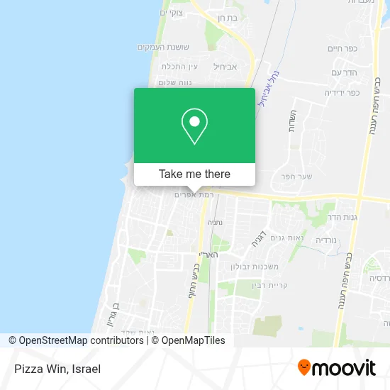 Pizza Win map