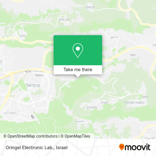 Oringel Electronic Lab. map