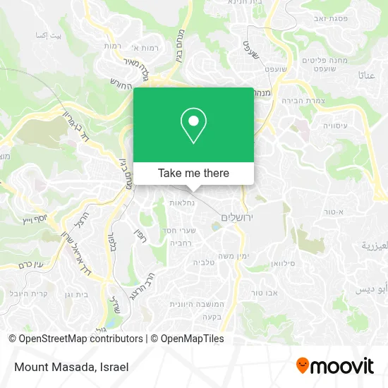 Mount Masada map