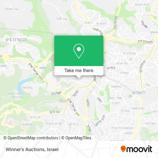 Winner's Auctions map